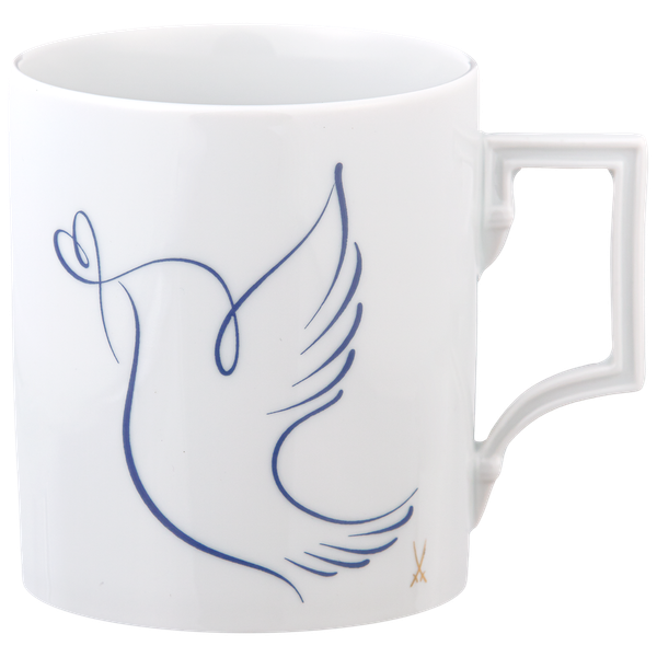 MEISSEN Mug "Peace Dove, blau"