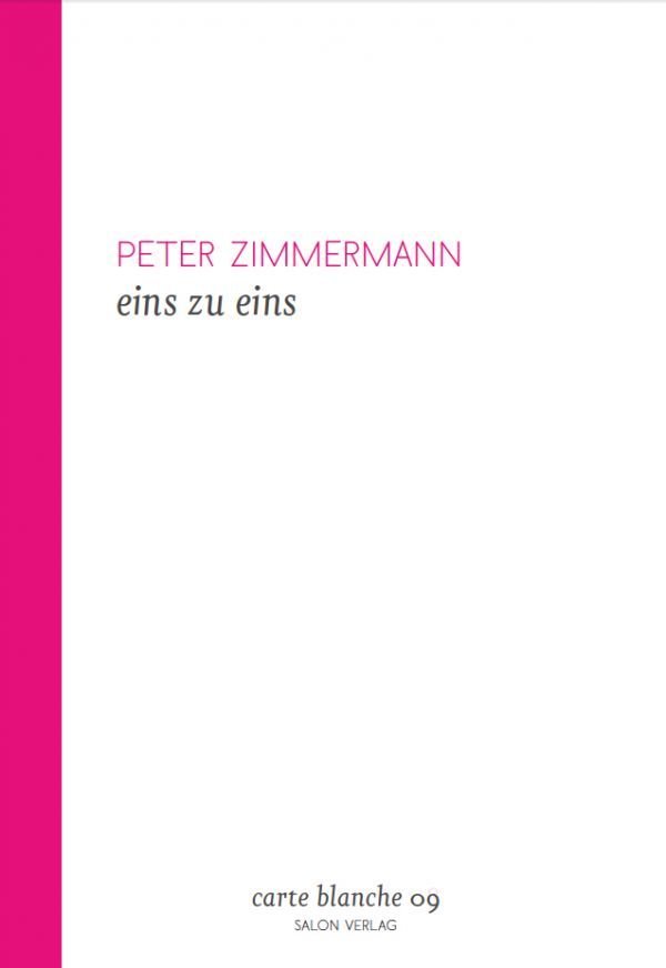 Peter Zimmermann "eins zu eins"