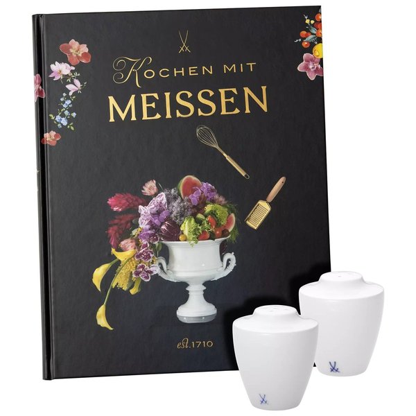 MEISSEN Kochbuch_deutsch mit Salz- und Pfefferstreuern