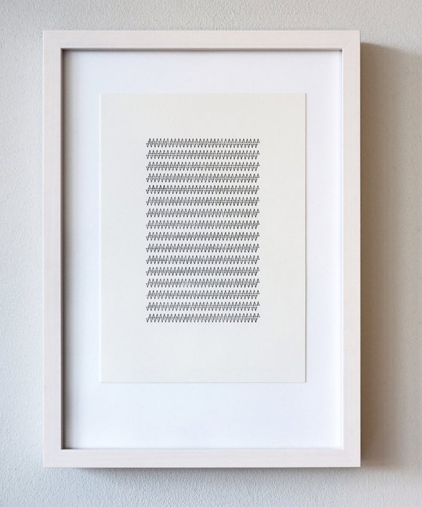 Bettina Hutschek "Typewriting (zigzag open)"